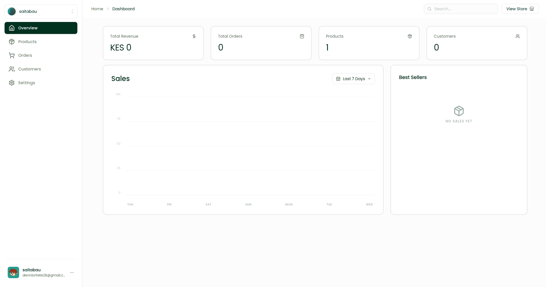 OrderForm Dashboard Interface